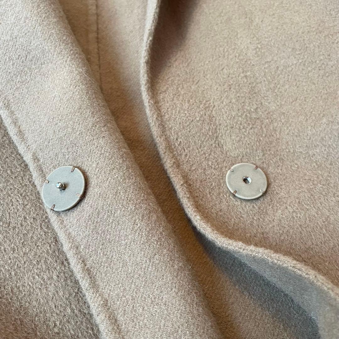 定価82500円 ドゥーズィエムクラス ウールアンゴラ リバーコート キャメル