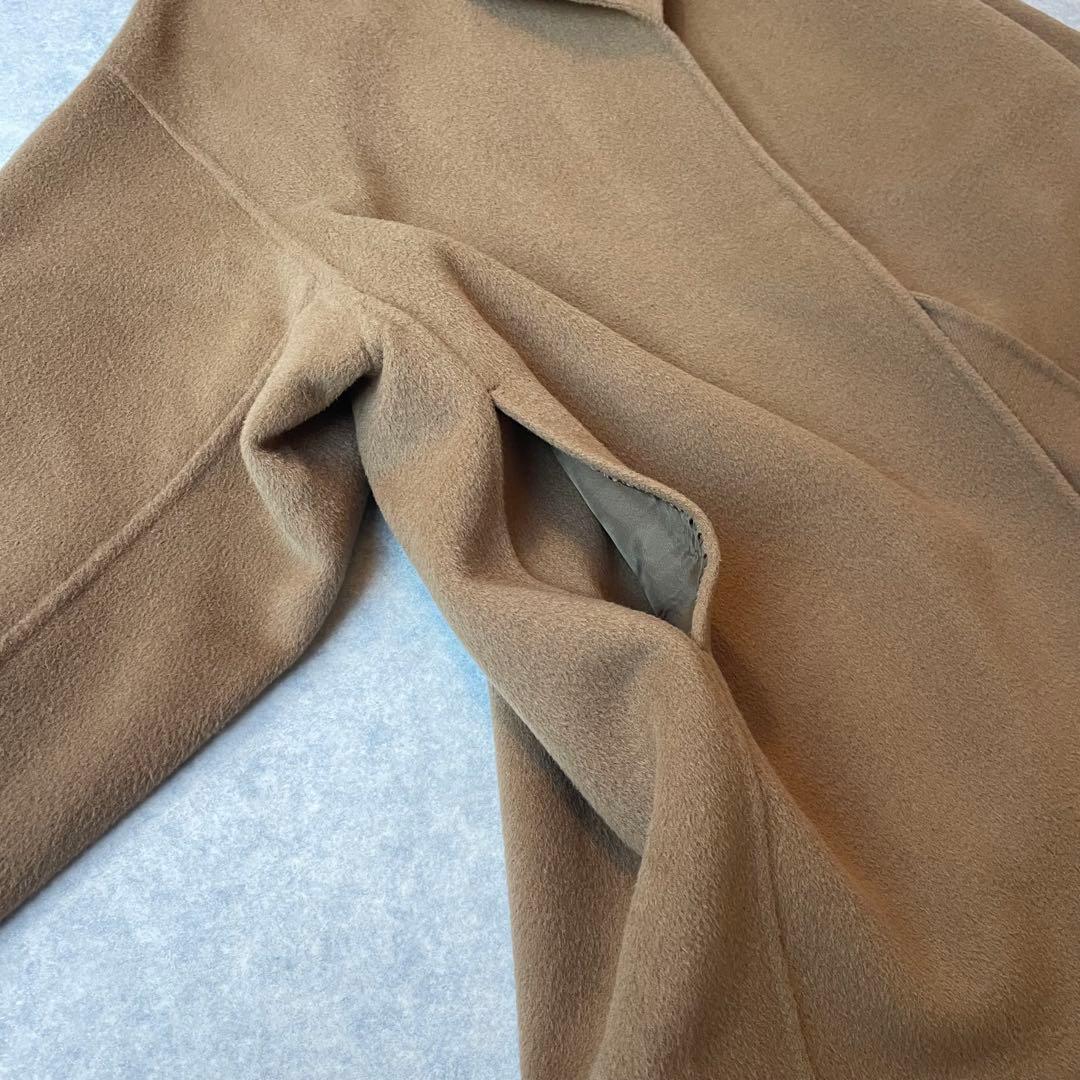 定価82500円 ドゥーズィエムクラス ウールアンゴラ リバーコート キャメル