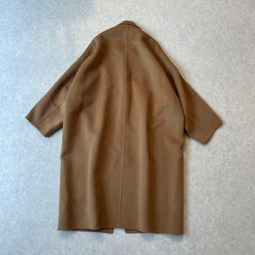 定価82500円 ドゥーズィエムクラス ウールアンゴラ リバーコート キャメル