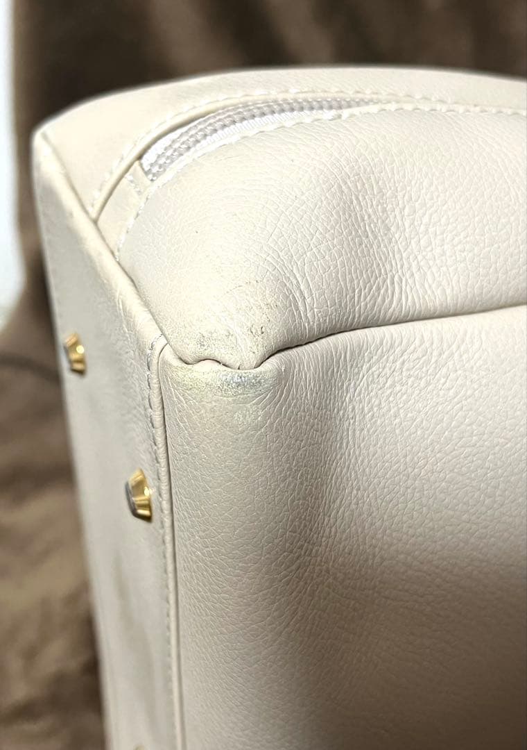 濱野皮革工藝　ディライトトート ミディアム トートバッグ アイボリー