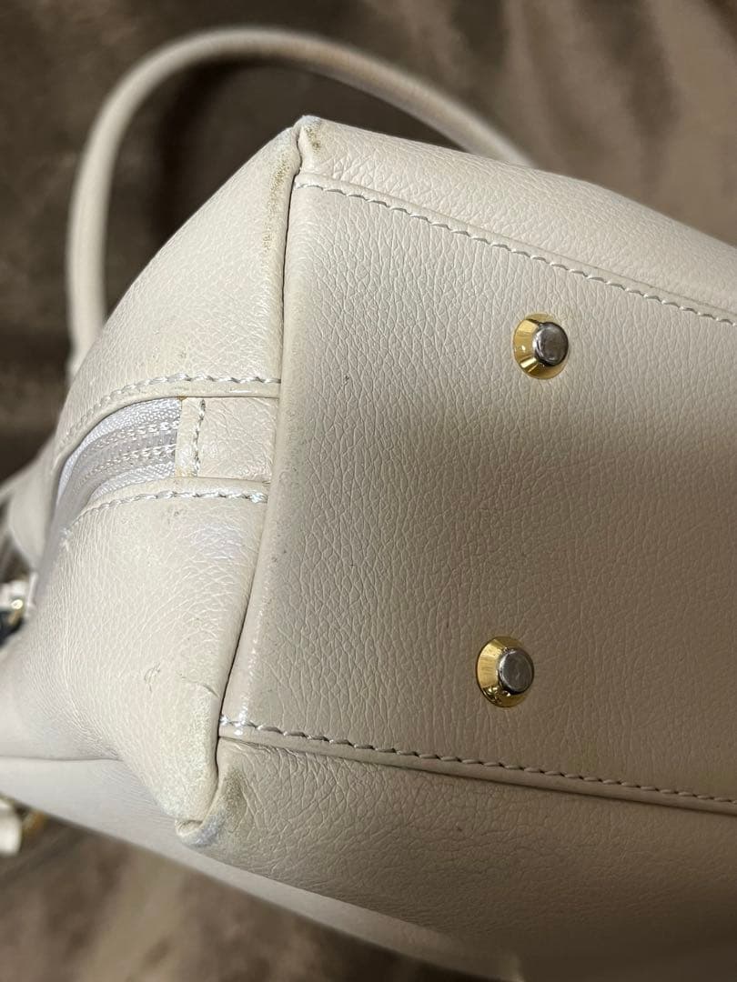 濱野皮革工藝　ディライトトート ミディアム トートバッグ アイボリー