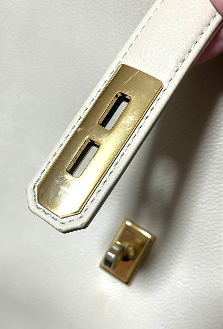 濱野皮革工藝　ディライトトート ミディアム トートバッグ アイボリー