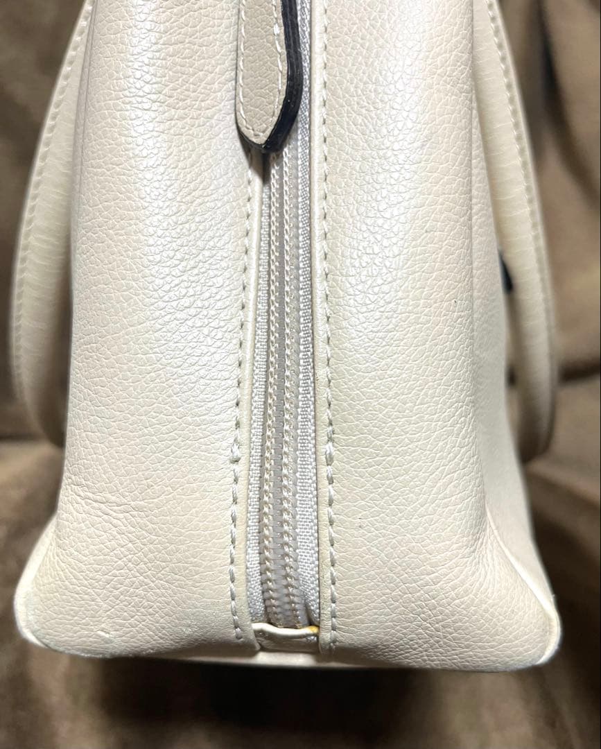 濱野皮革工藝　ディライトトート ミディアム トートバッグ アイボリー