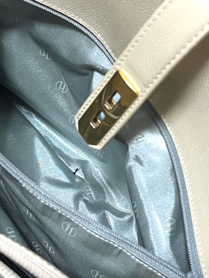 濱野皮革工藝　ディライトトート ミディアム トートバッグ アイボリー