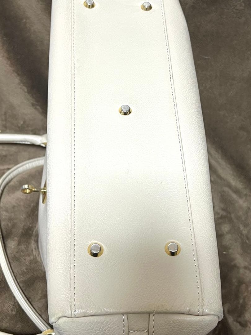 濱野皮革工藝　ディライトトート ミディアム トートバッグ アイボリー