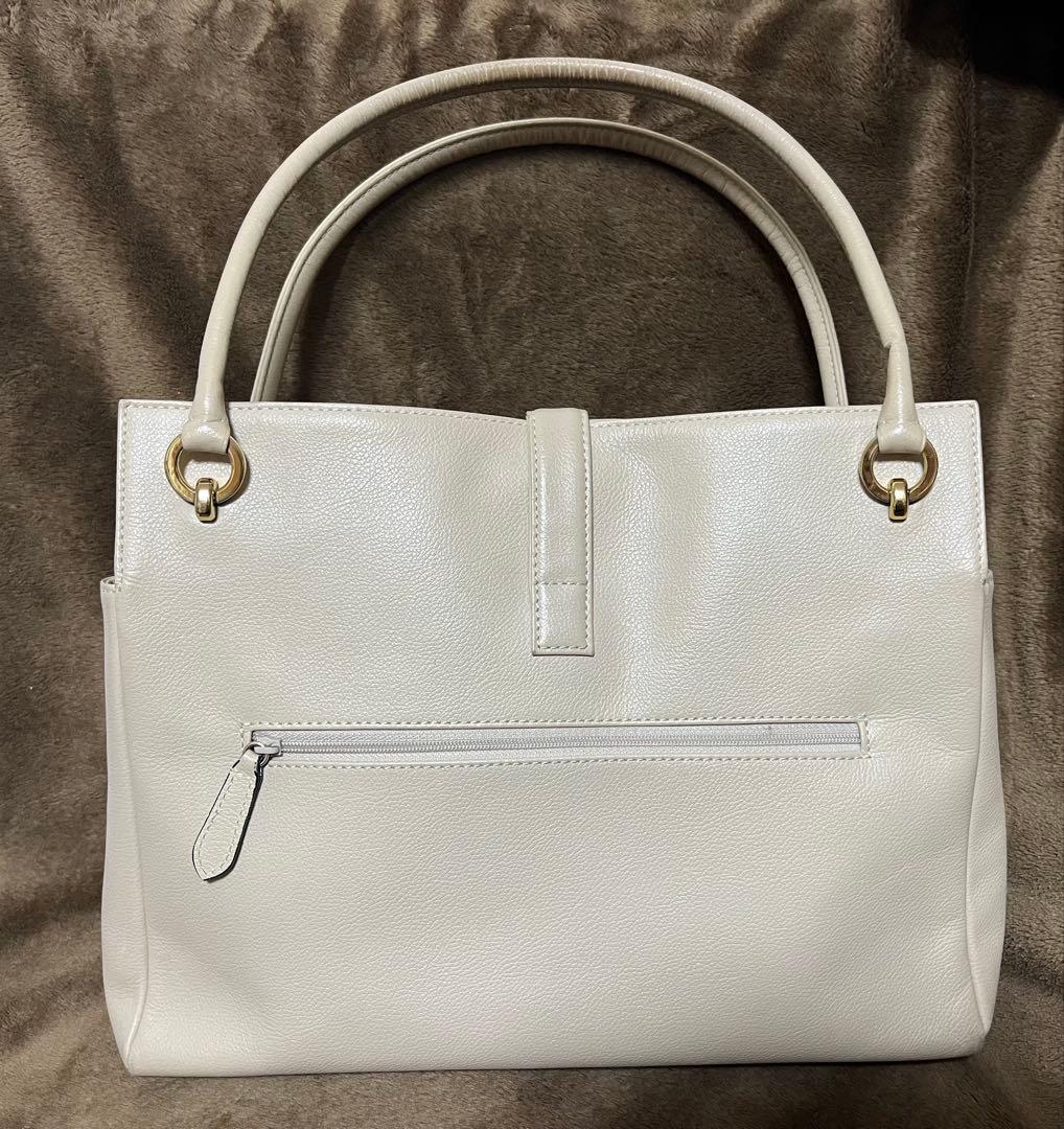 濱野皮革工藝　ディライトトート ミディアム トートバッグ アイボリー