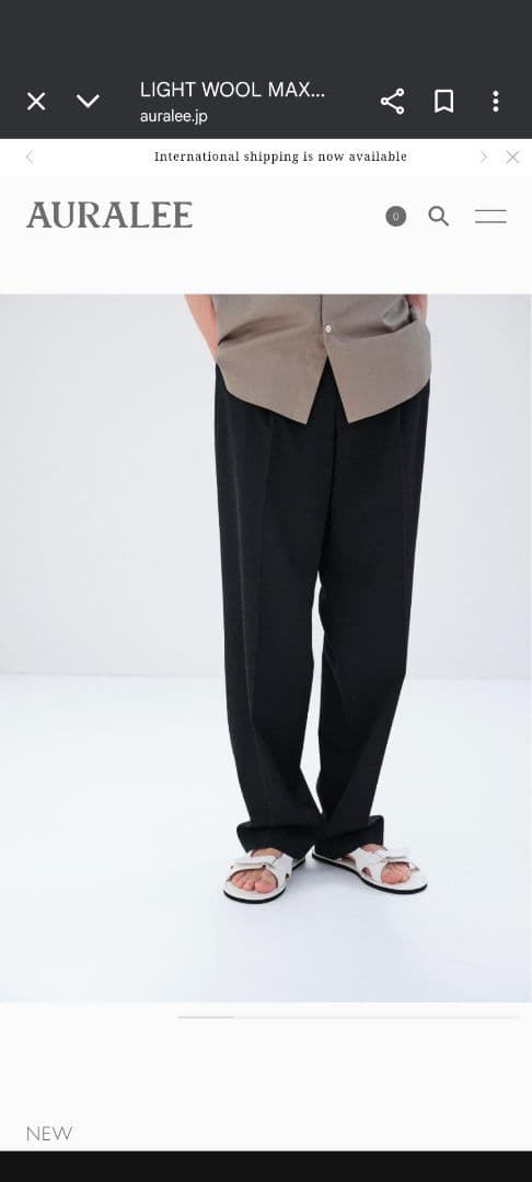 AURALEE 2026ss 2タックスラックス