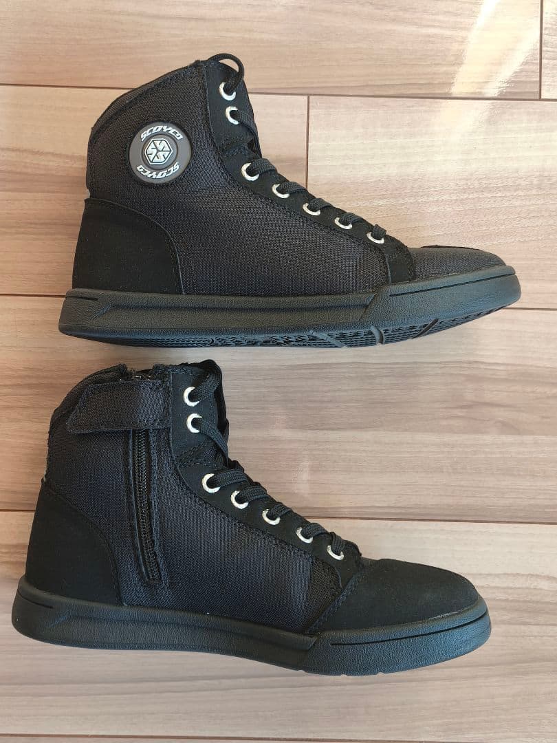 スコイコ MT016 ２りんかん限定色ブラック ライディングシューズ ブーツ