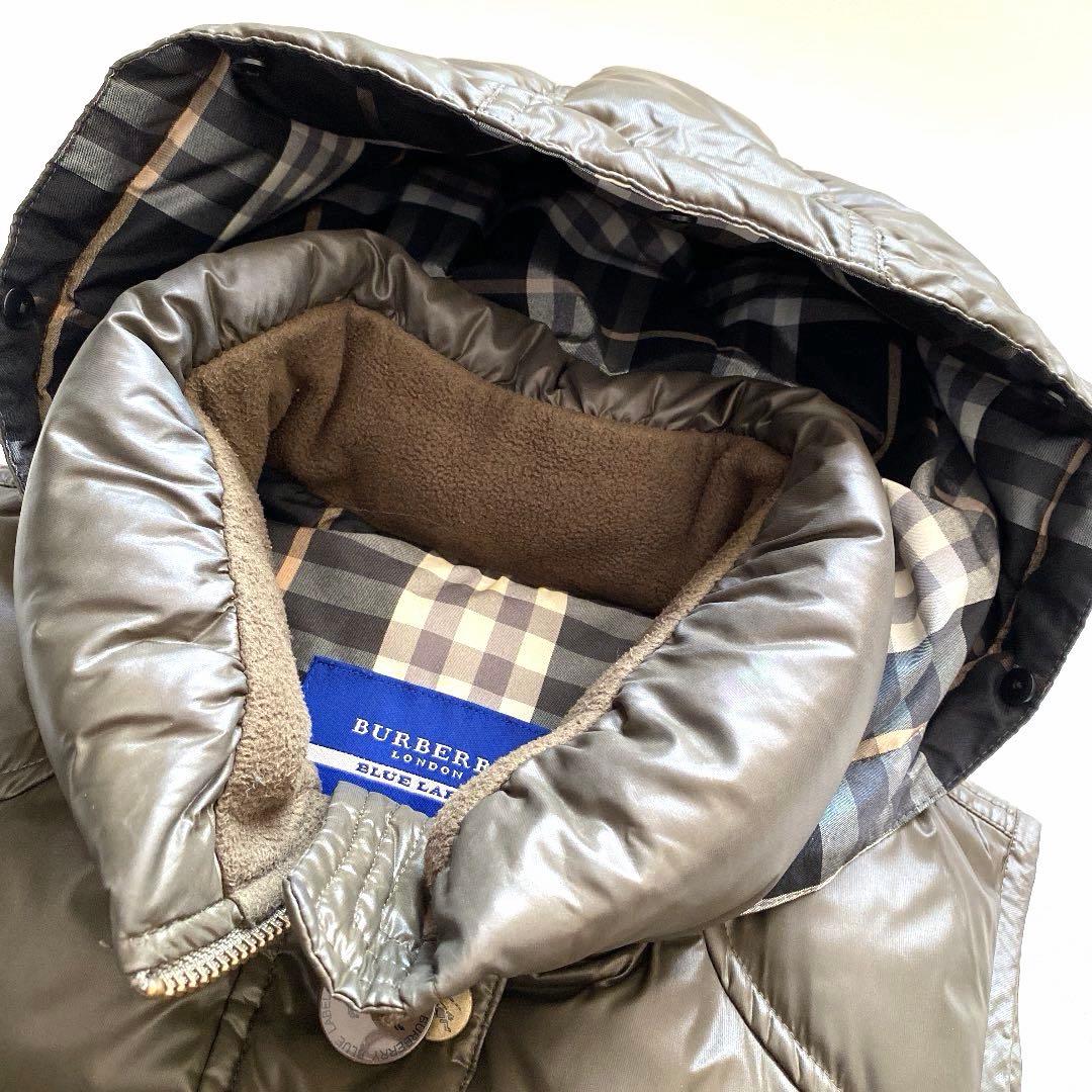 74.【美品】バーバリー★ブルーレーベル ダウンベスト 三陽商会 38