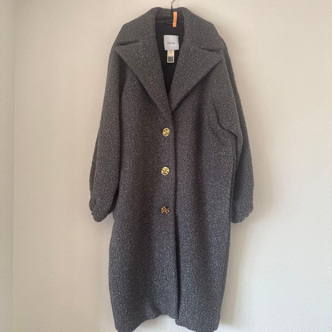 PATOU パトゥ　ブークレコクーン　ロングコート　34