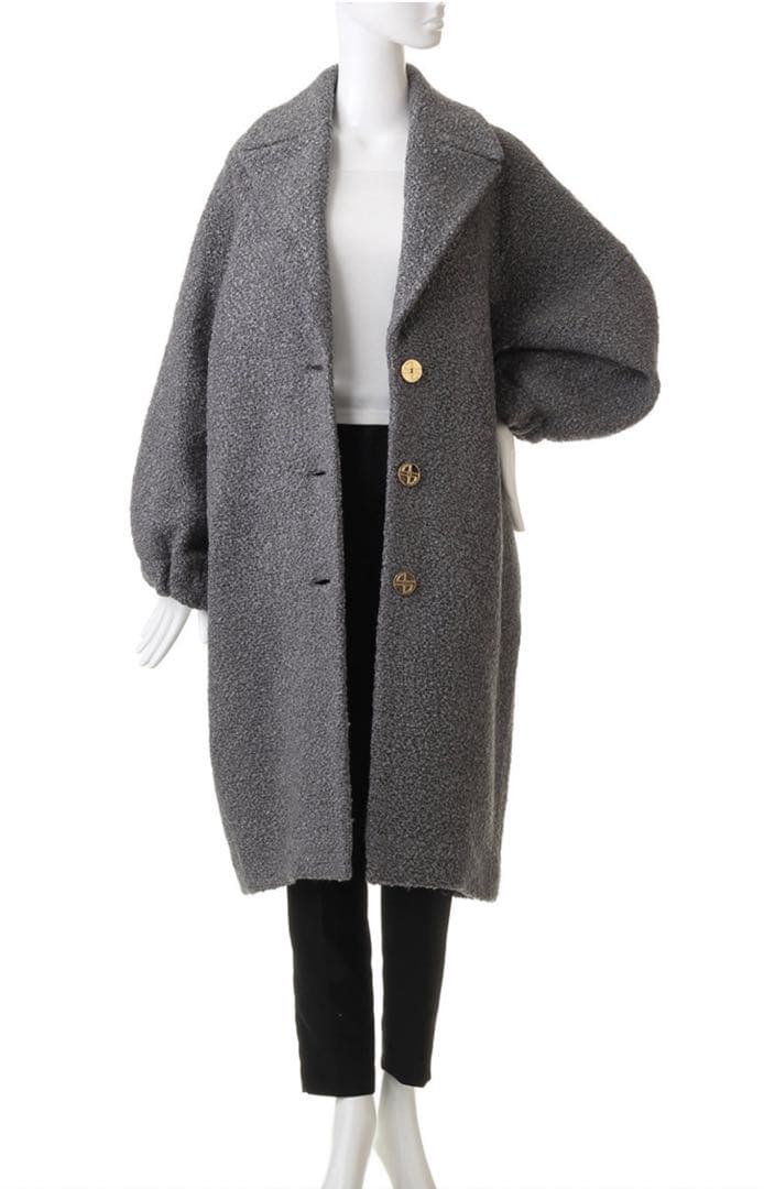 PATOU パトゥ　ブークレコクーン　ロングコート　34