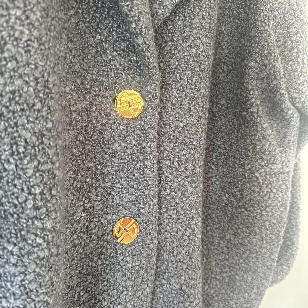 PATOU パトゥ　ブークレコクーン　ロングコート　34