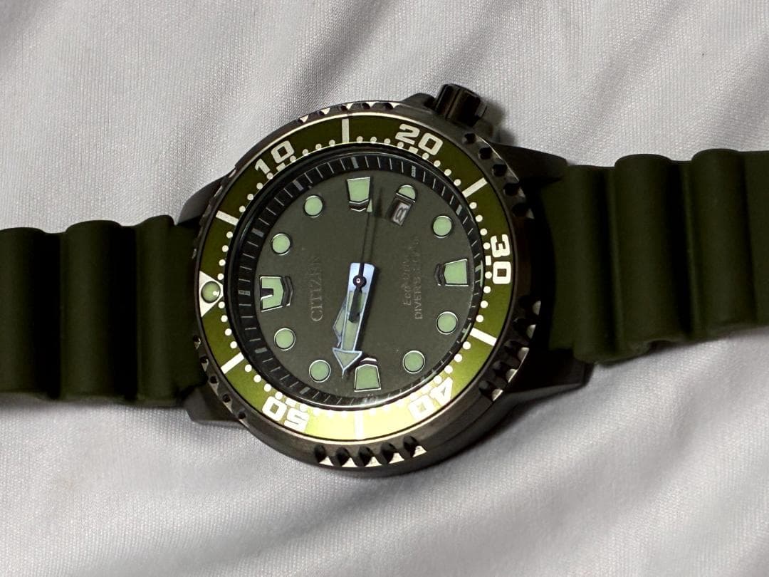 CITIZEN シチズン PROMASTER MARINE グリーン ソーラー