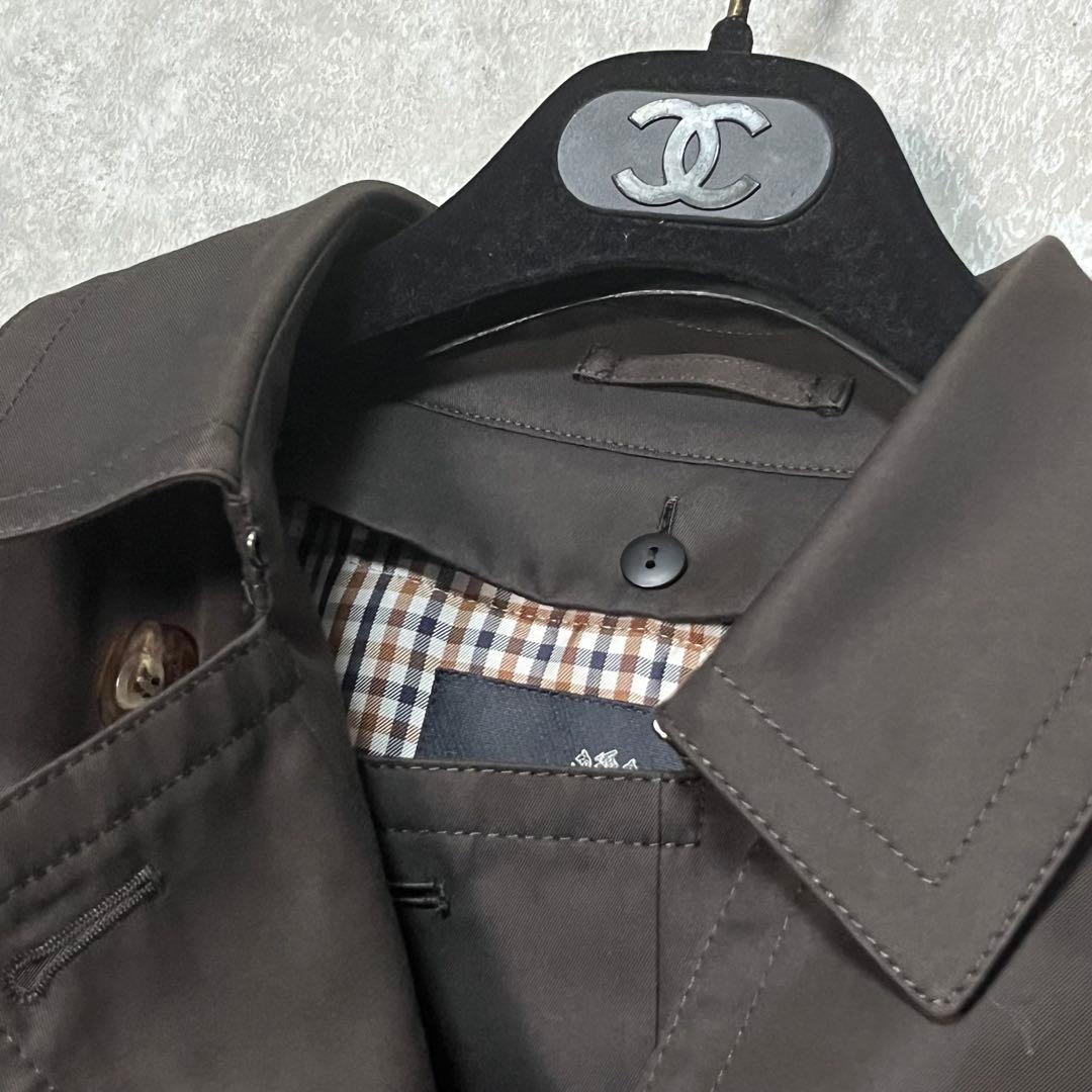 美品 アクアスキュータム 大草直子　ライナー付きトレンチコート