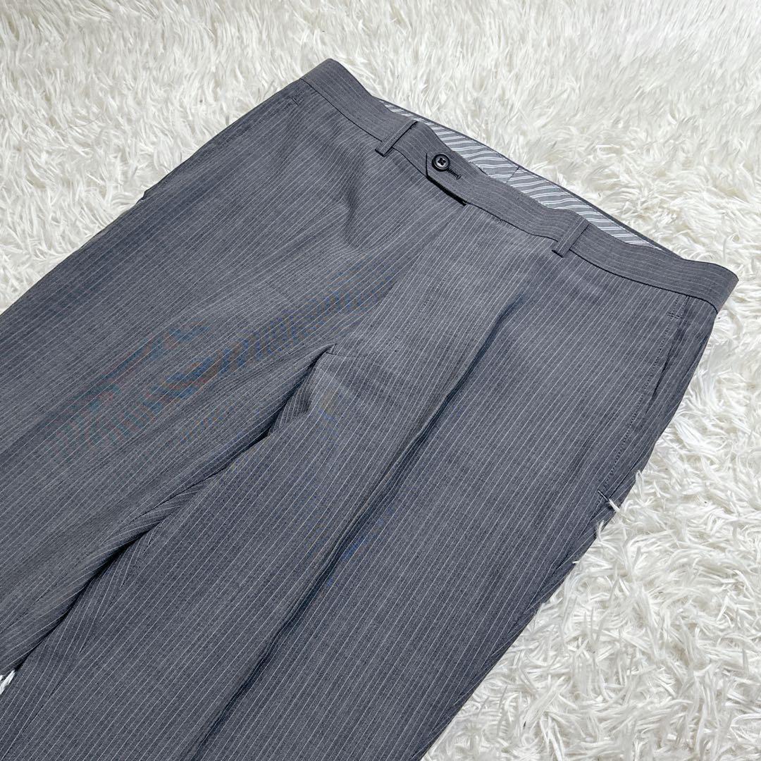 ✨未使用級✨　３P　２パンツ　WASHABLE　170　L　ストライプ　グレー