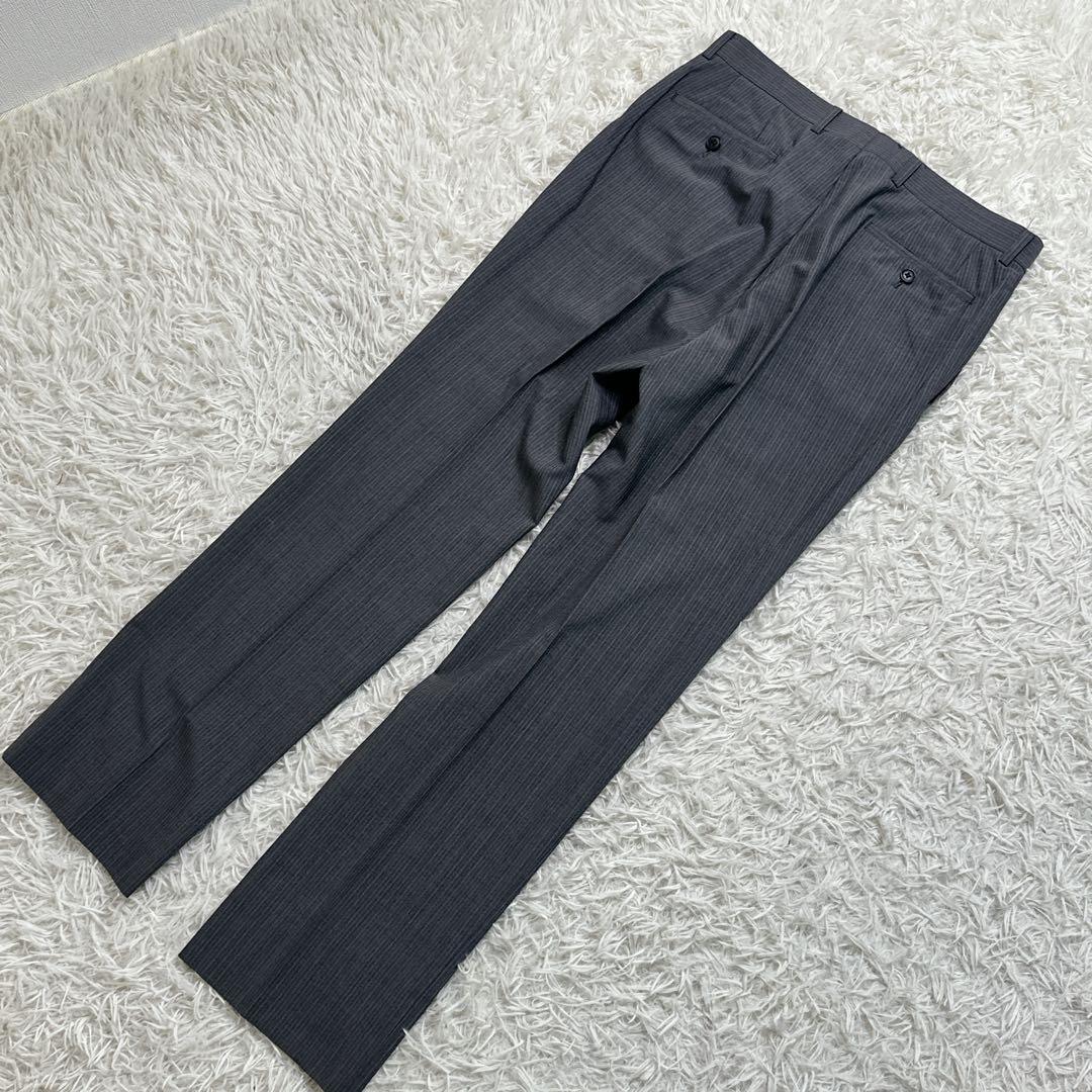 ✨未使用級✨　３P　２パンツ　WASHABLE　170　L　ストライプ　グレー