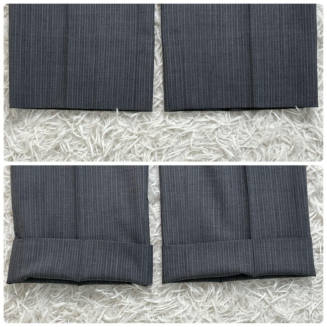 ✨未使用級✨　３P　２パンツ　WASHABLE　170　L　ストライプ　グレー