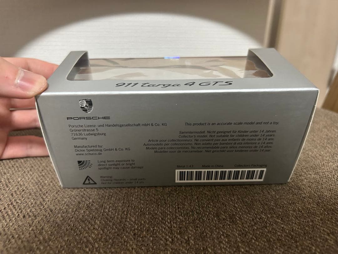 ポルシェ　991.1 targa4 gts ガーズレッド　1/43