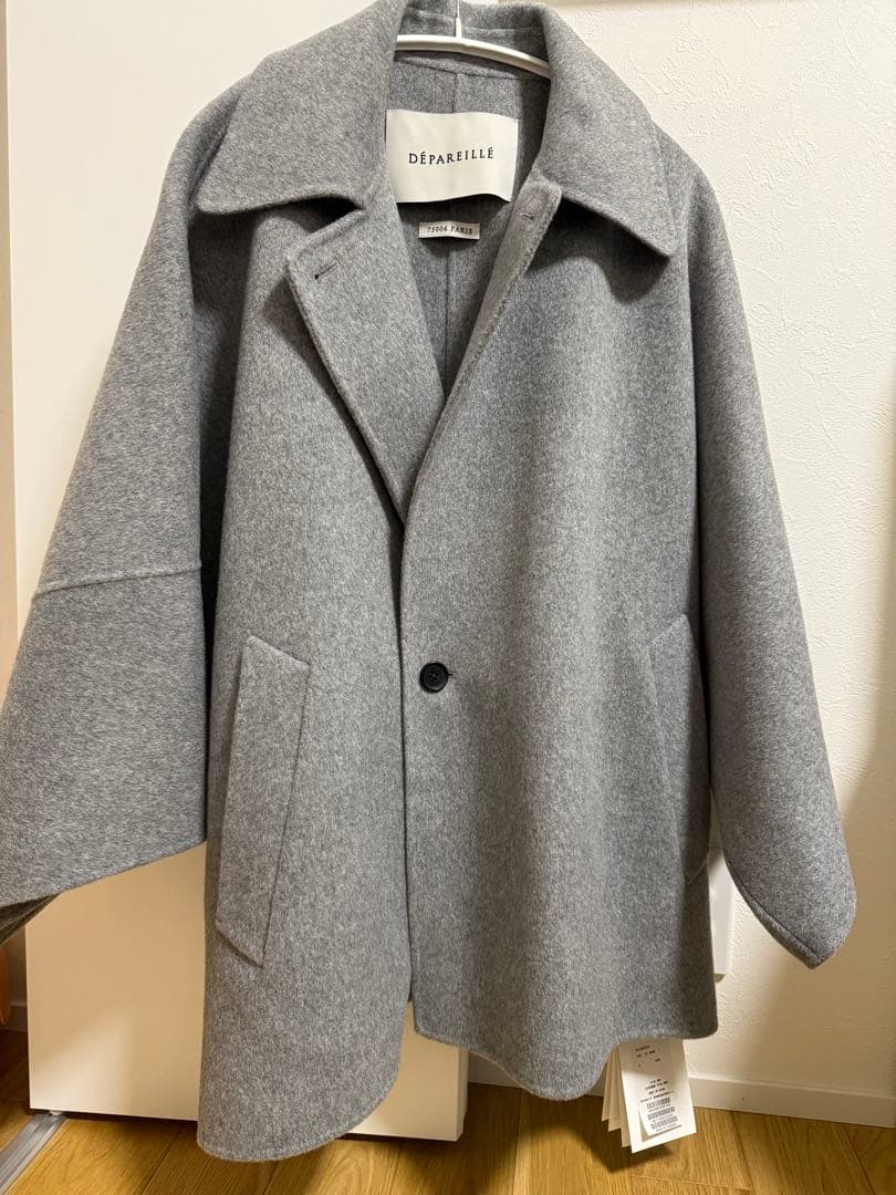 DÉPAREILLÉ グレー ポンチョコート