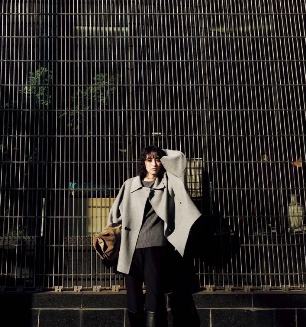 DÉPAREILLÉ グレー ポンチョコート