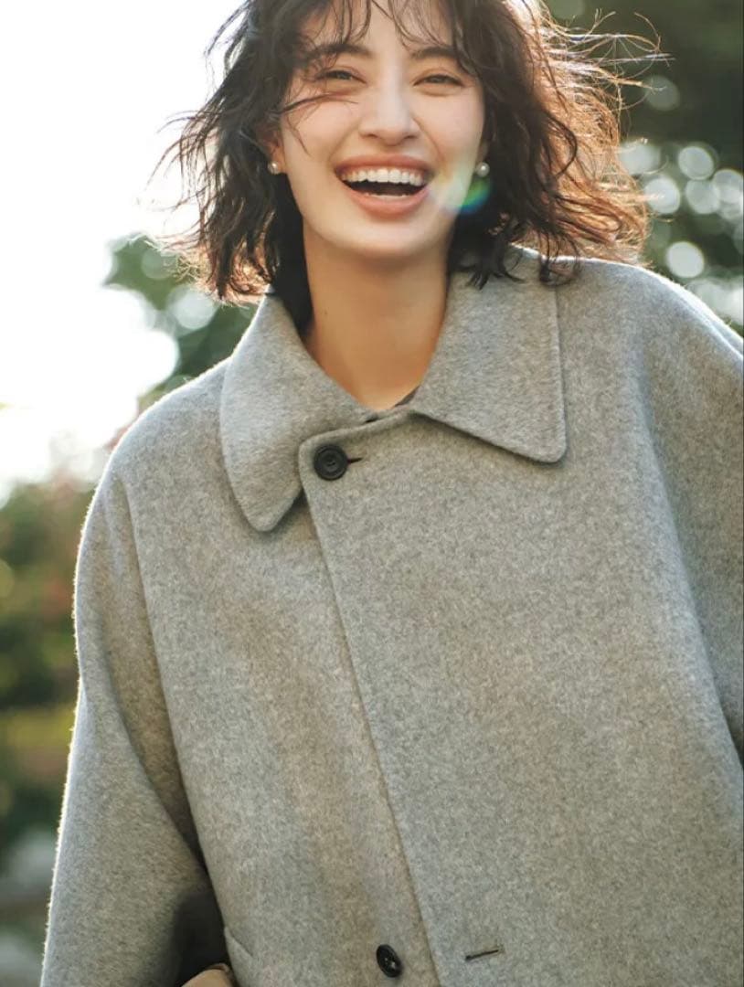 DÉPAREILLÉ グレー ポンチョコート