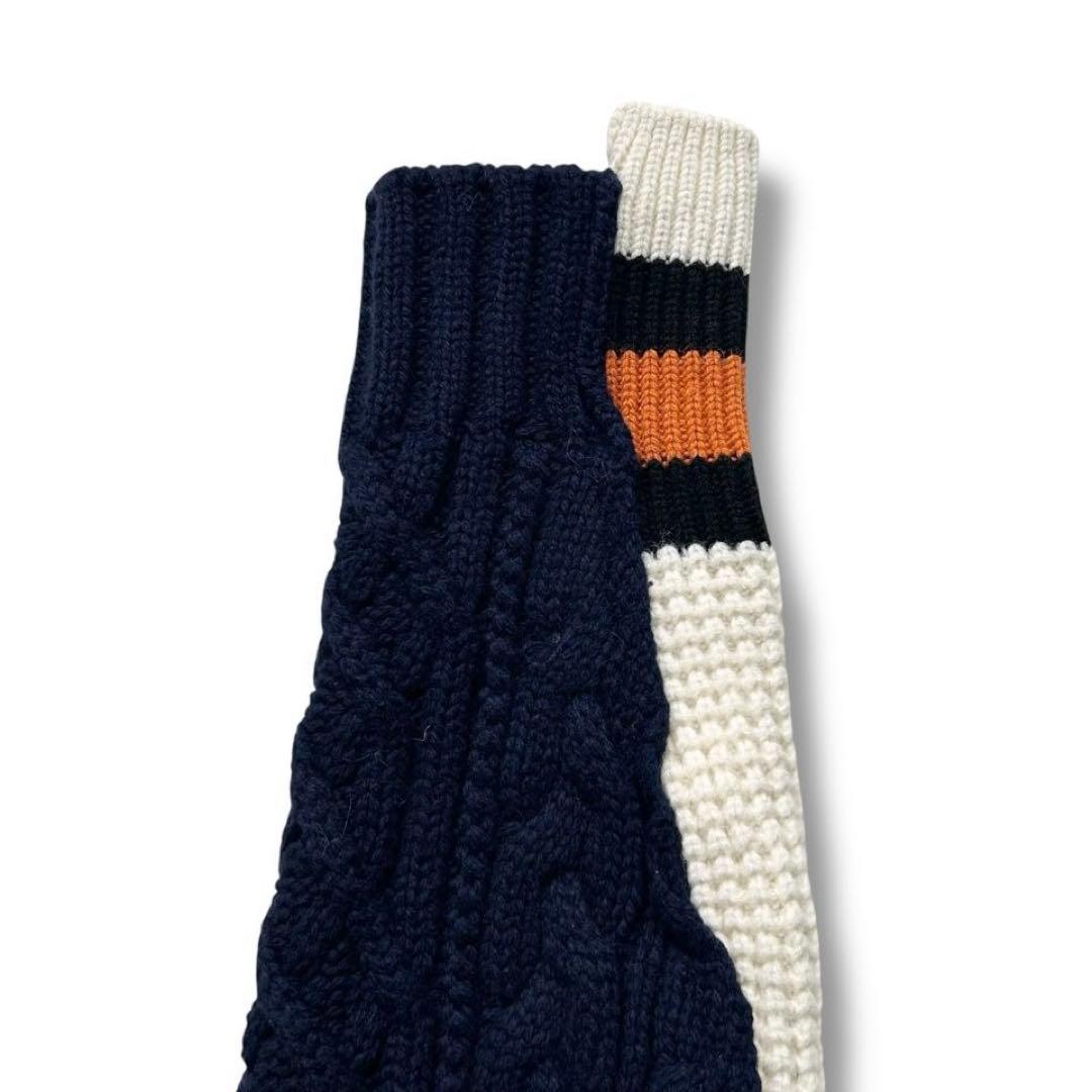 美品 sacai ライダース ニット ブルゾン 変形 ウール 18AW メンズ