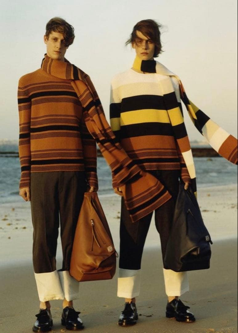 ロエベ アントン リュックサック ポーチ付 レザー