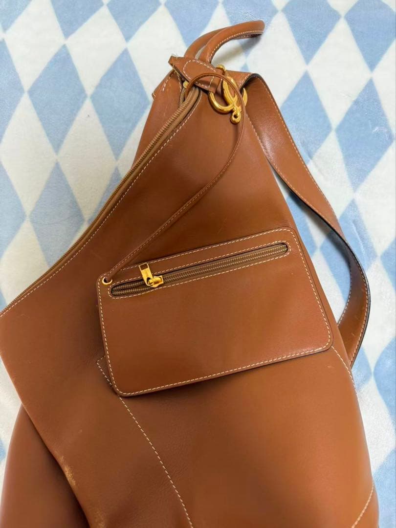 ロエベ アントン リュックサック ポーチ付 レザー