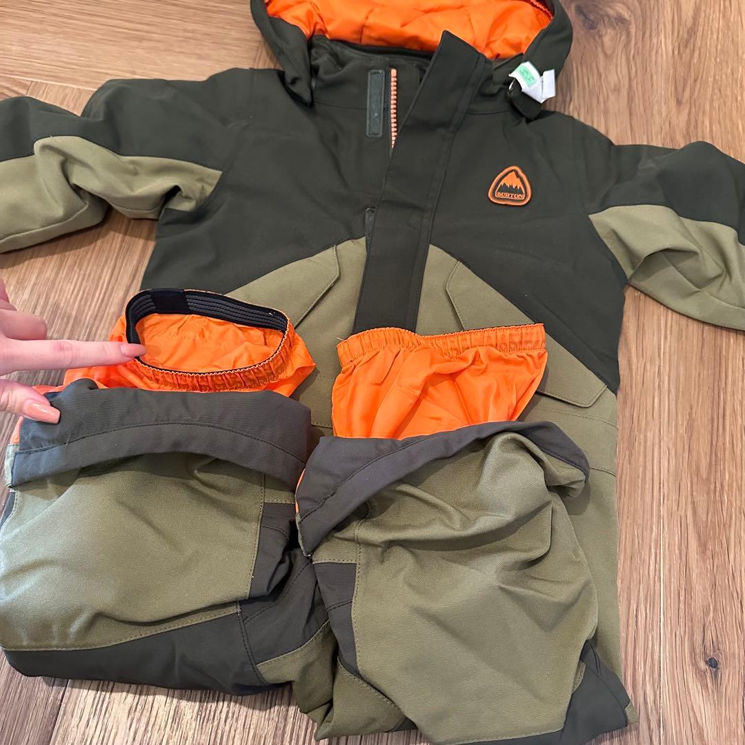 BURTON 子ども用スキーウェア オリーブグリーン