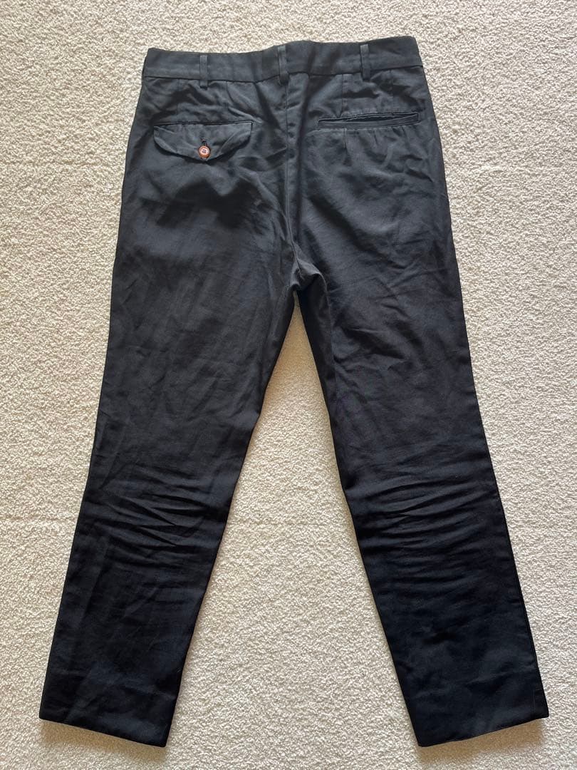 COMME des GARCONS homme plus ポリエステル縮絨パンツ