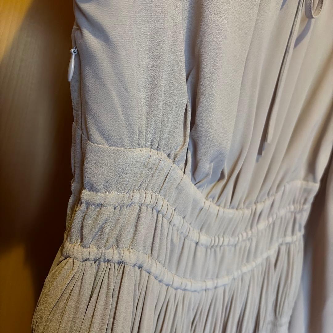 ワンピース Majolica Pleated Chiffon Long Dress