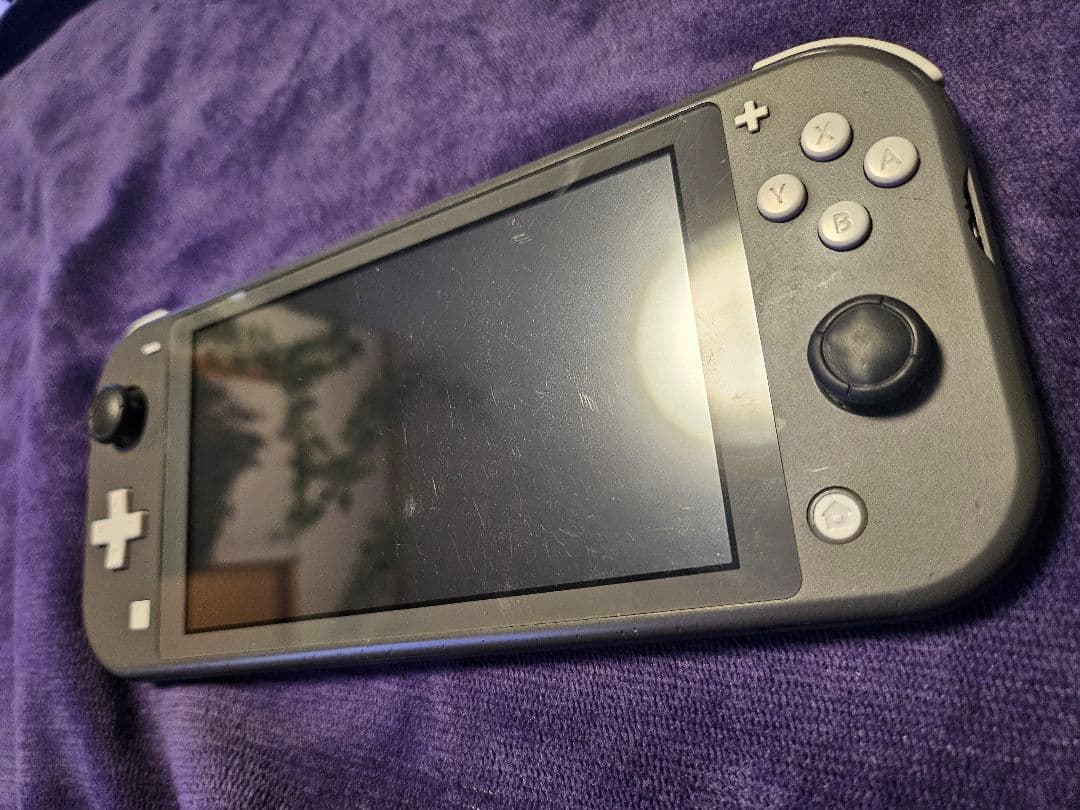 Nintendo Switch Lite グレー ジャンク品 マリメ2おまけ付