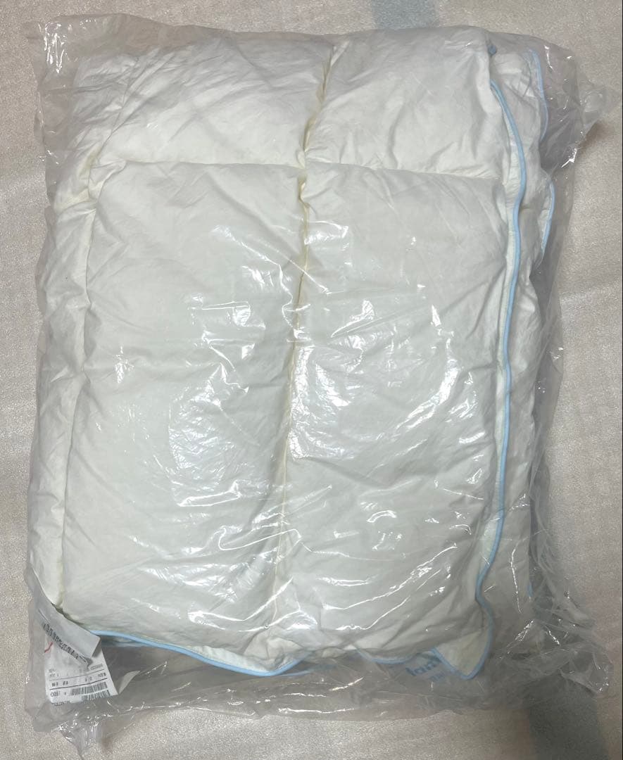 ファミリア ベビー 羽毛布団＆カバー セット　水色