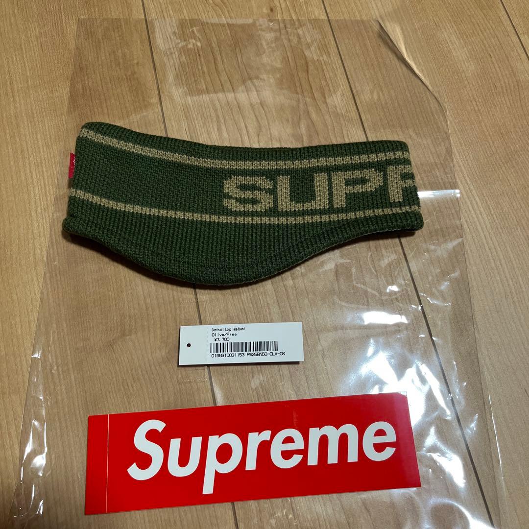 s*o様 supreme Contrast Logo Headband