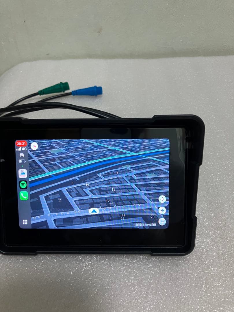 バイク用 防水 ポータブル ディスプレイオーディオ 前後カメラ録画付き ドラレコ