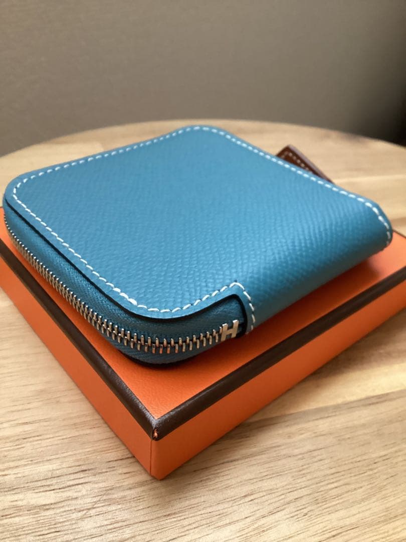 未使用　HERMES アザップケース　 ブルージーン　値下げしました