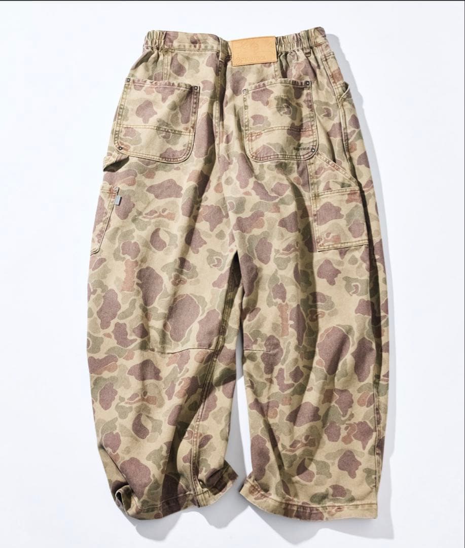 NAUTICA スーパーワイド カーブシルエット カモ柄ペインターパンツ