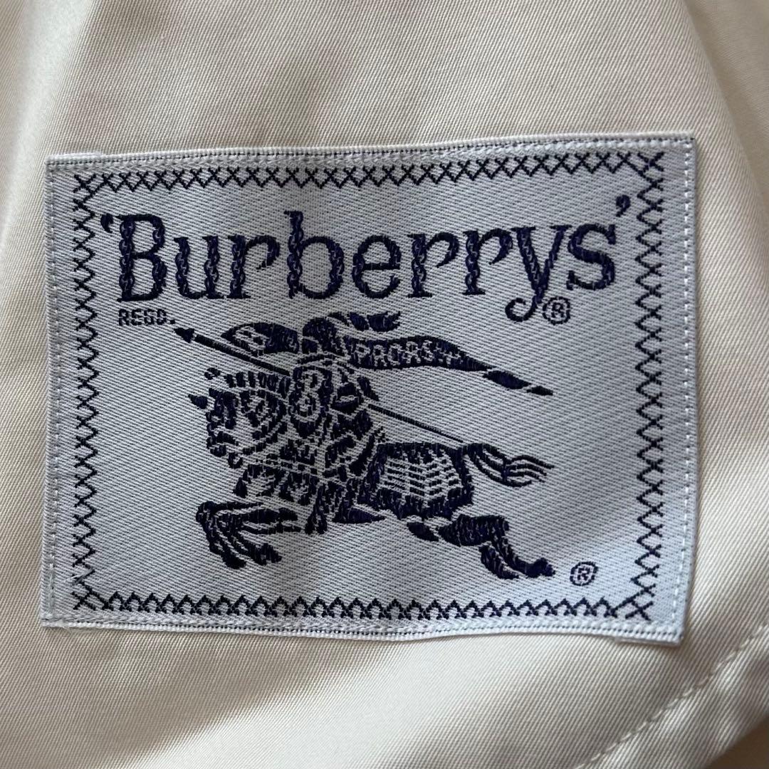 白タグ バーバリーズ ステンカラーコート 金ボタン アーカイブ刺繍 ノバチェック