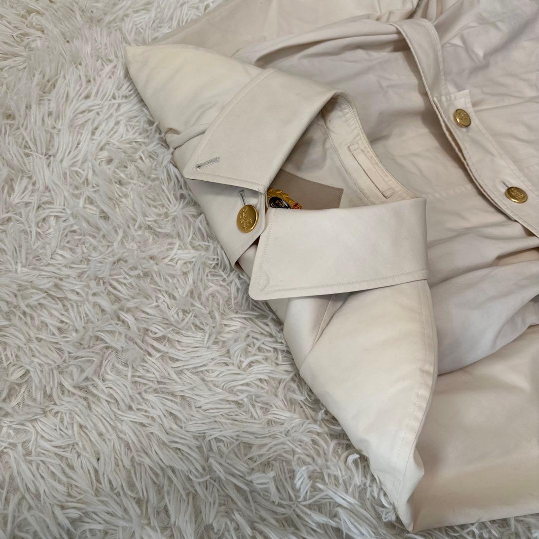 白タグ バーバリーズ ステンカラーコート 金ボタン アーカイブ刺繍 ノバチェック