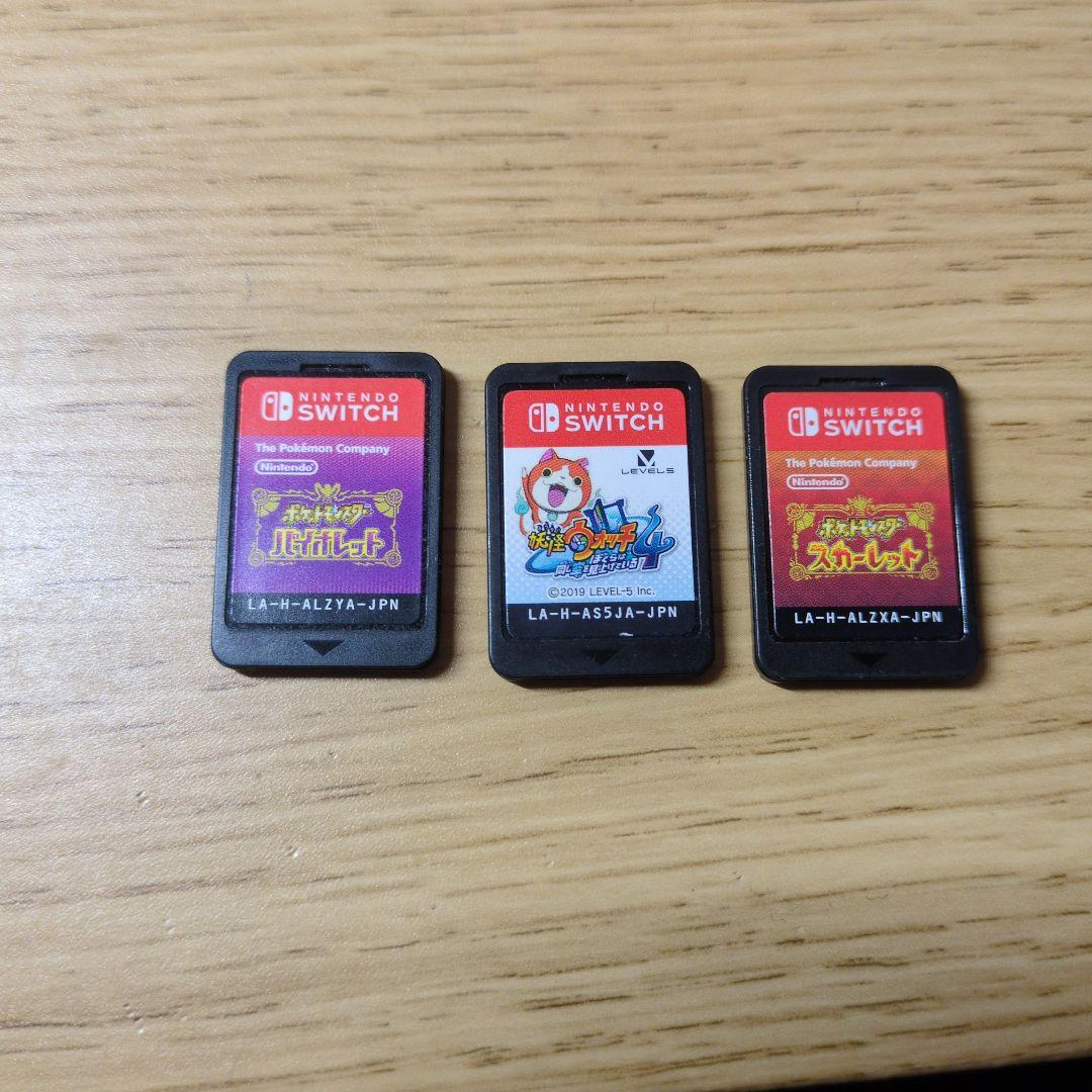 ニンテンドースイッチソフト3点セット ポケモンSV　妖怪ウォッチ4