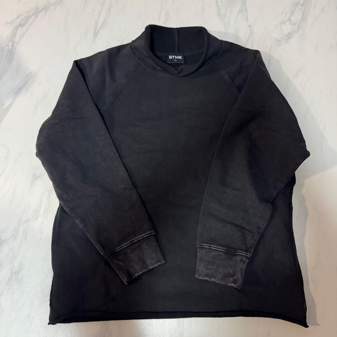 【新品】BTMK ブラック タートルネック カットソー ロールネック