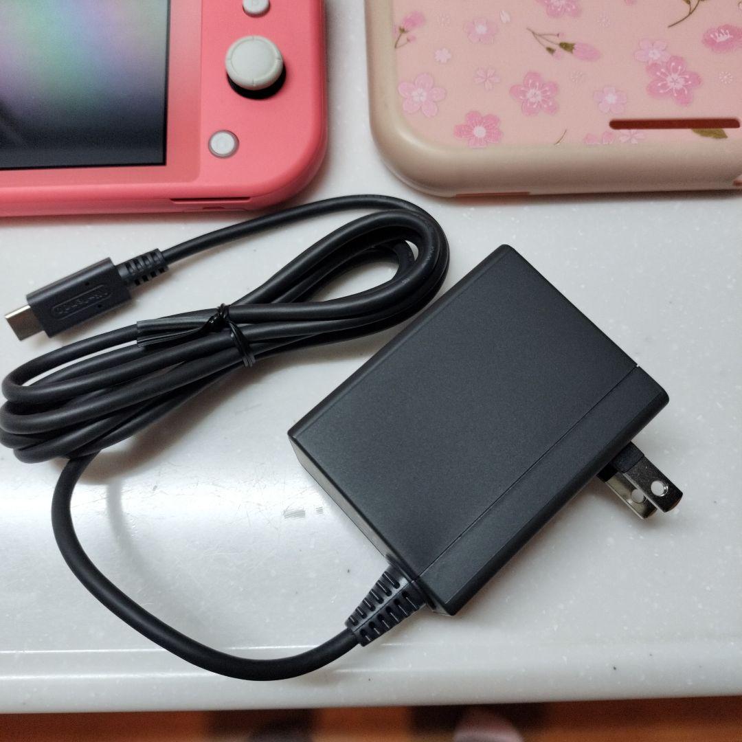 Nintendo Switch Lite ピンク 本体 充電器 ケース付き
