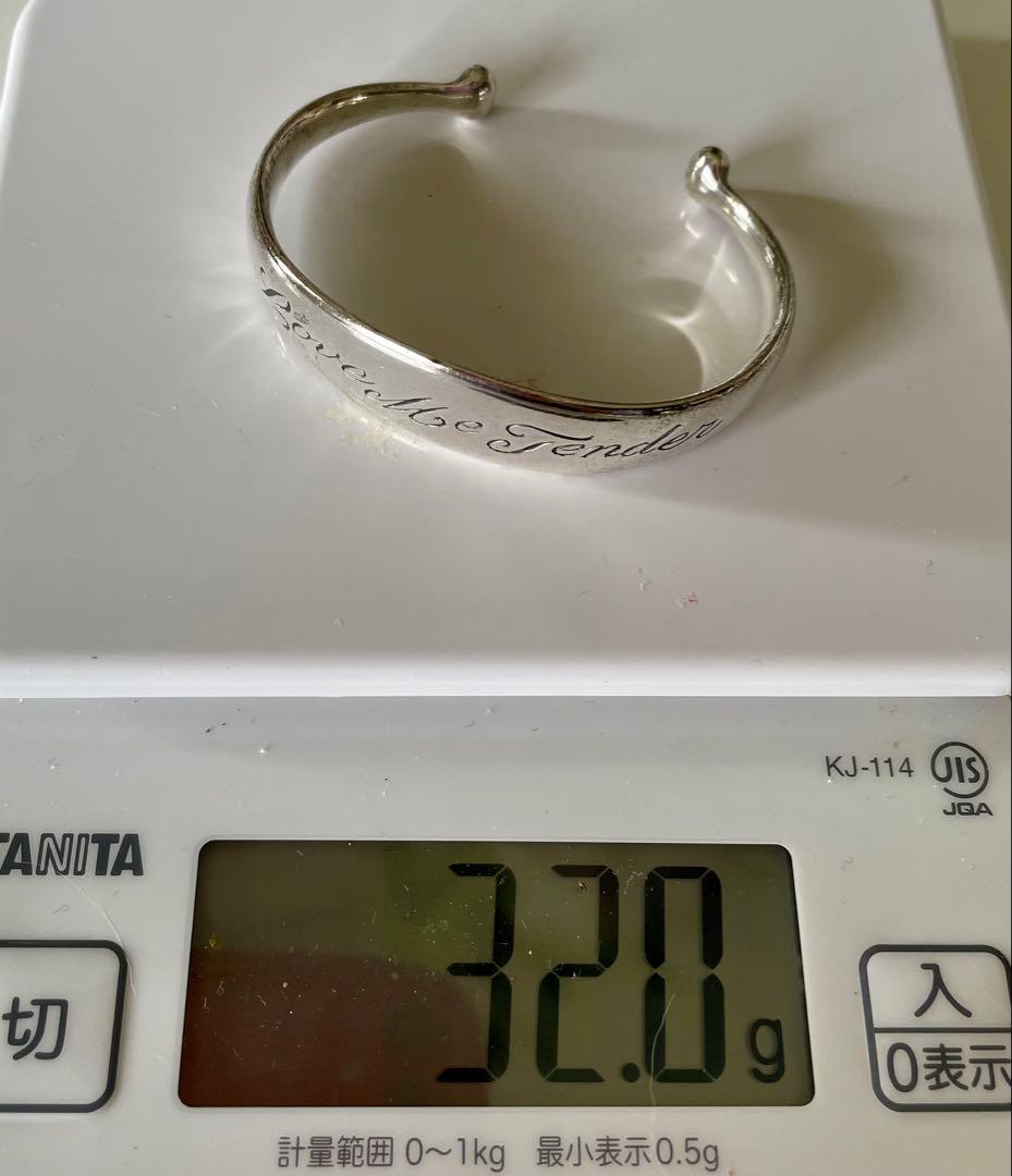 TOM BINNS シルバー バングル Love me Tender アガット