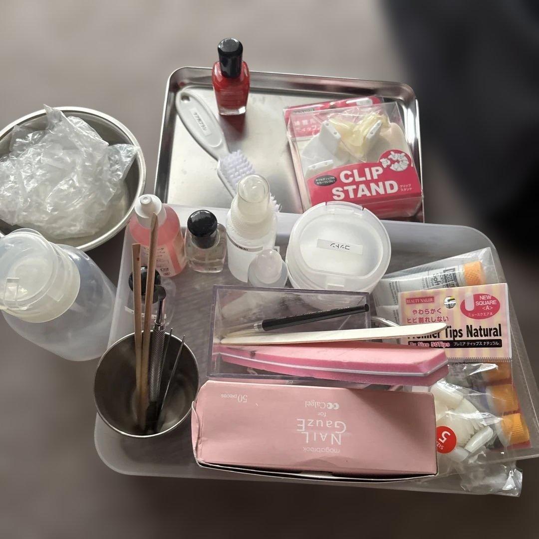 ネイルアート用具セットと収納バッグ　本日お値下げ