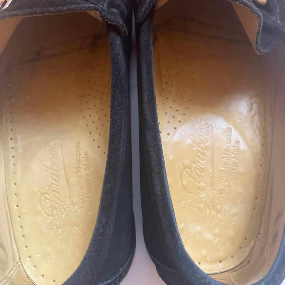 限定値下げ中　PARABOOT ブラック スエード ビットローファー　パラブーツ