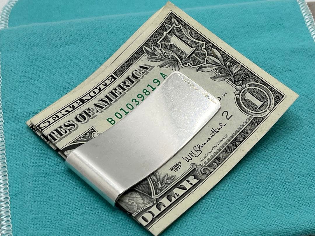 h292 超希少　ティファニー　マネークリップ　ローラー　シルバー　925