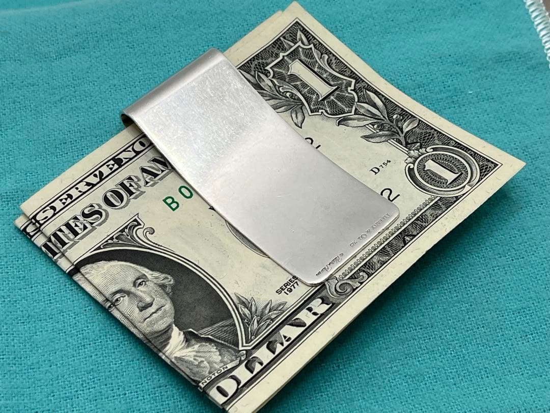 h292 超希少　ティファニー　マネークリップ　ローラー　シルバー　925