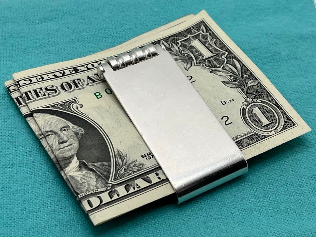 h292 超希少　ティファニー　マネークリップ　ローラー　シルバー　925