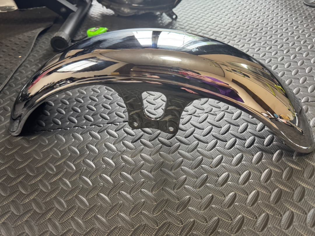 xjr400 メッキ鉄フェンダー