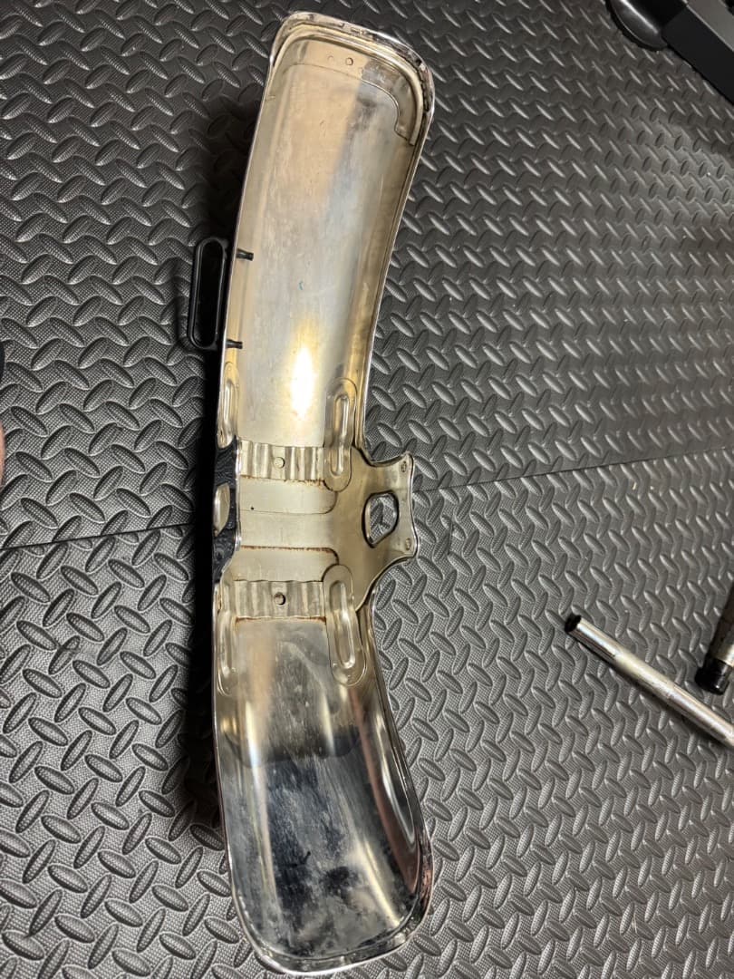 xjr400 メッキ鉄フェンダー